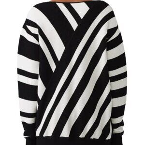 Grey by Jason Wu Oversize Black & White Stripe Sweater – Size Large